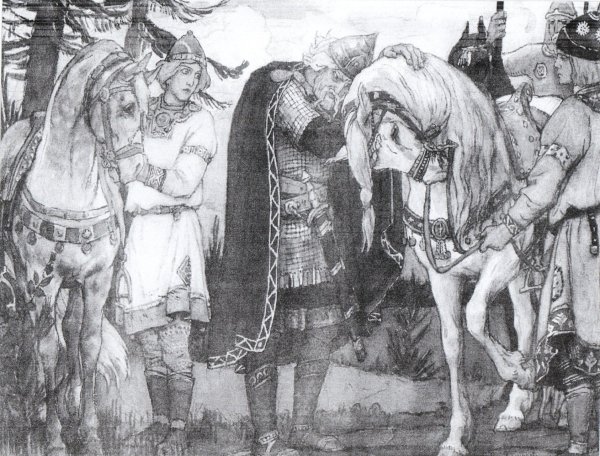 Иллюстрация к балладе о вещем Олеге