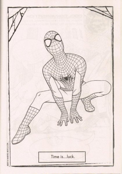 Новый человек паук 2 раскраска