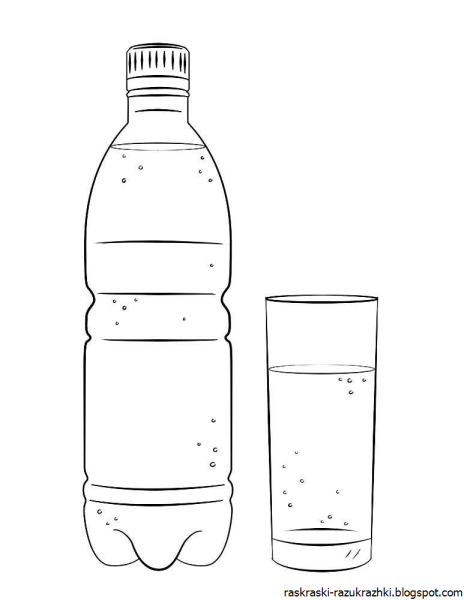 Раскраска бутылка