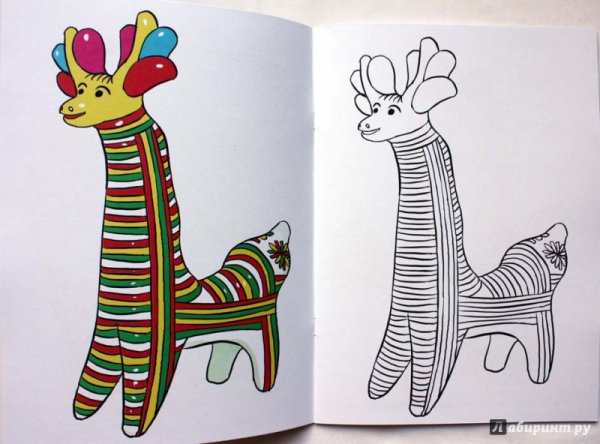 Раскраска петушок Филимоновская роспись