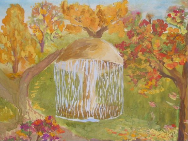 Осенний рисунок в школу