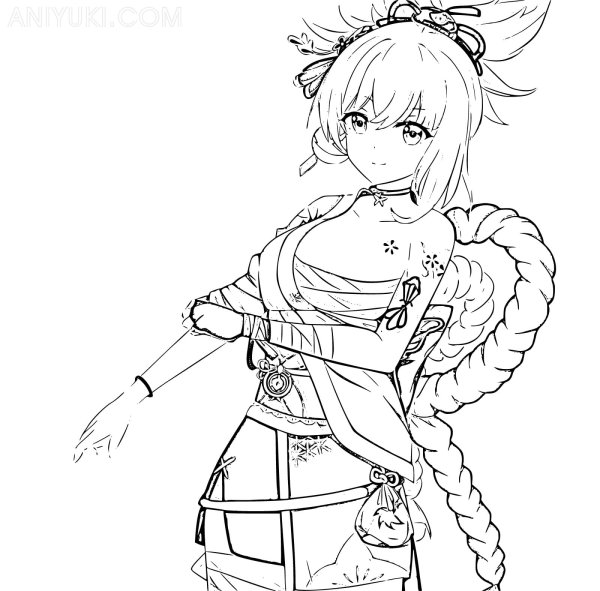 Раскраски из Геншина