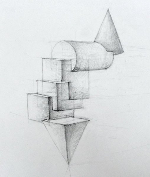 Композиция из геометрических тел