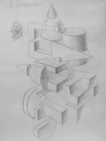 Сложные геометрические композиции