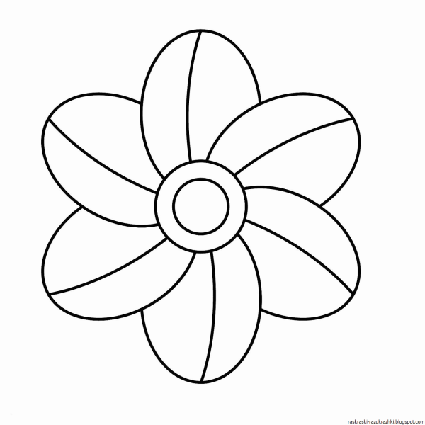 Раскраска цветочек