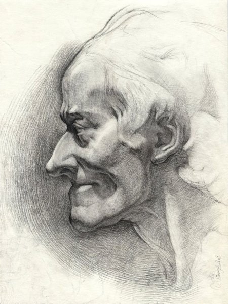 Зарисовки портретов карандашом