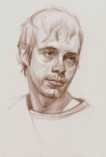 Штриховка Академическая портрет