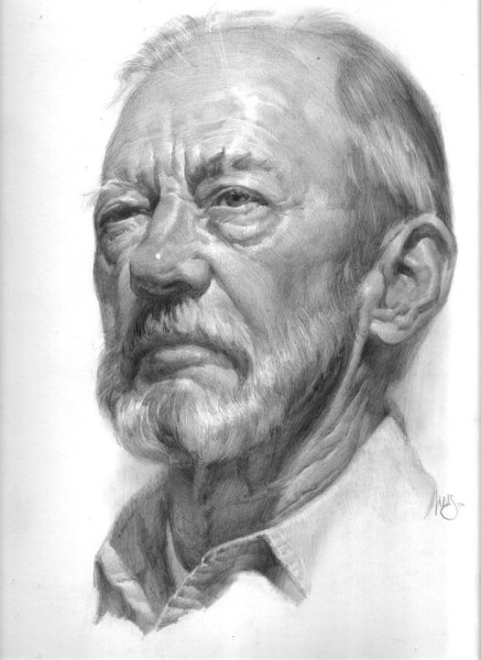 Репин портрет гризайль