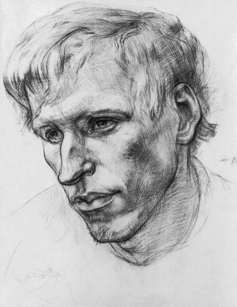 Гипсовая голова Академический рисунок Академии художеств