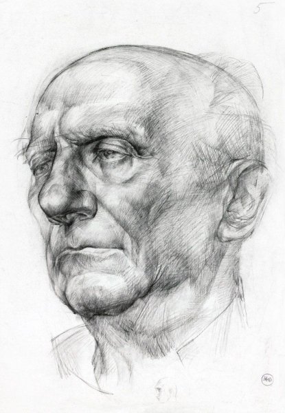 Графический портрет(«мужской портрет» – 1911г.) Яковлев