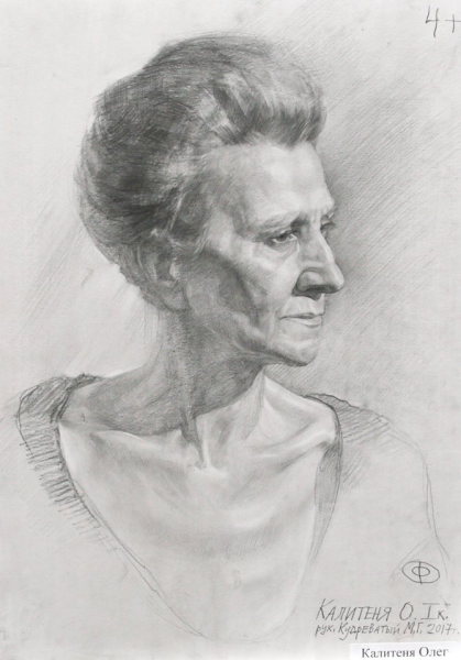 Штудия головы Репин