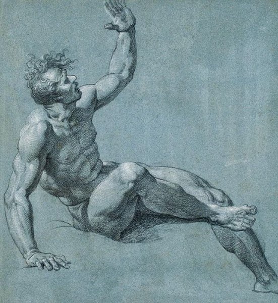 Раб Микеланджело рисунок Академия художеств