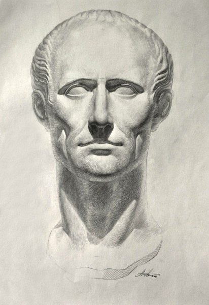 Микеланджело Давид набросок