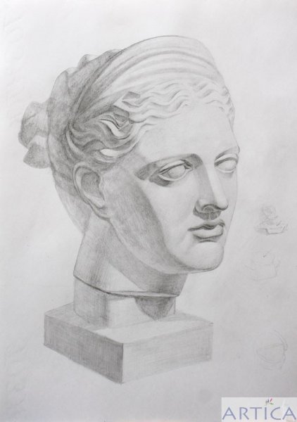 Наброски головы человека