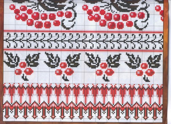 Счетная вышивка для полотенца