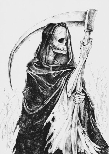 Рисунки карандашом смерть