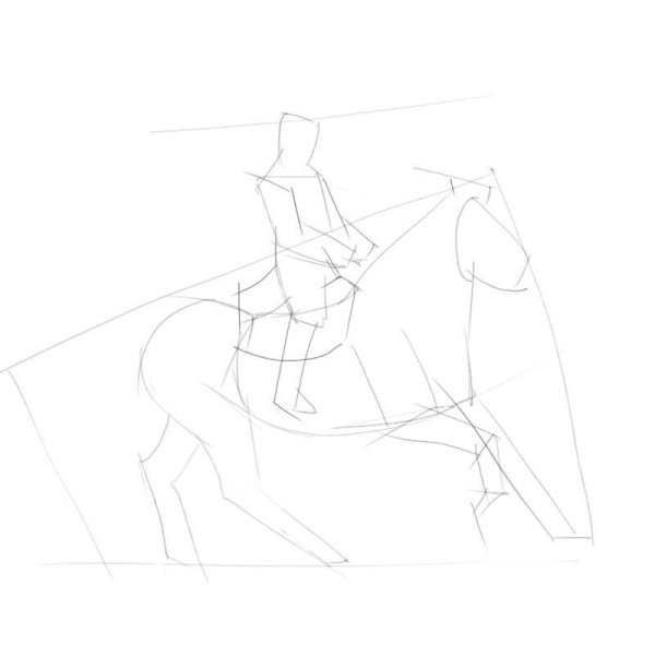 Раскраска верховая езда