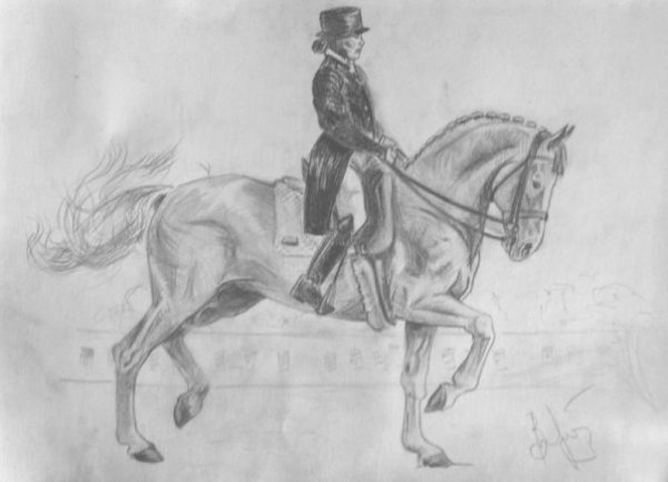 Всадник карандашом