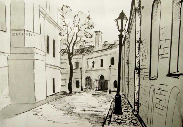 Город карандашом