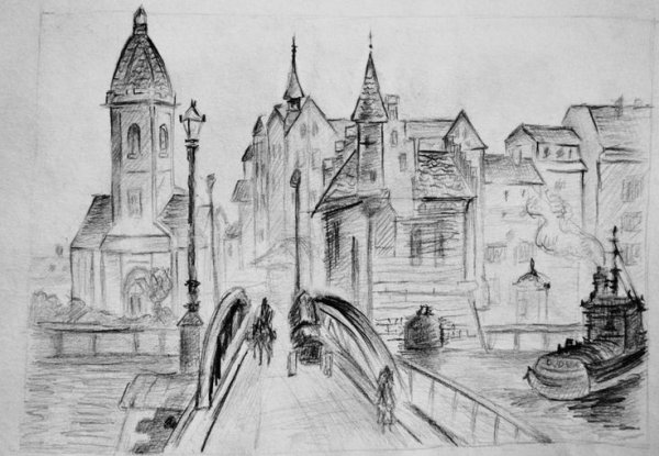 Наброски городского пейзажа