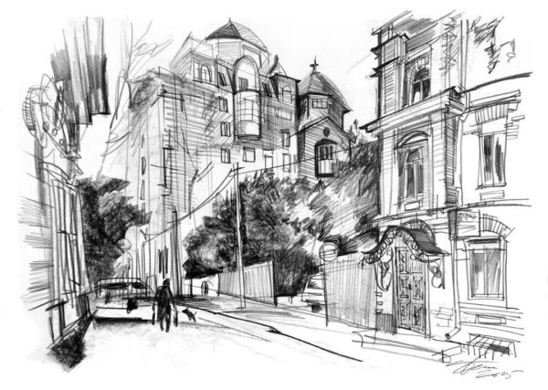 Город карандашом