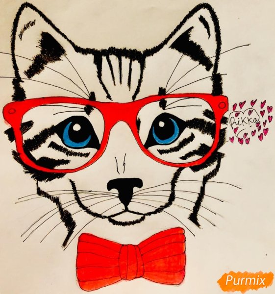 Котенок ручкой