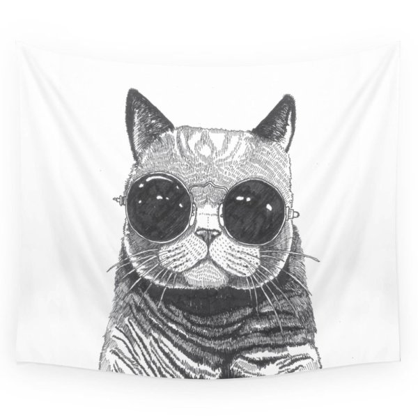 Мультяшные коты в очках