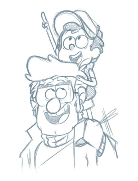Гравити Фолз карандашом