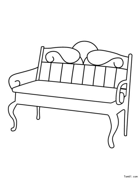 Скамейка раскраска
