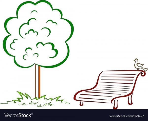 Рисунок осень карандашом