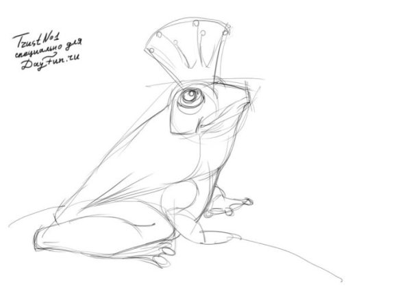 Царевна лягушка рисунок