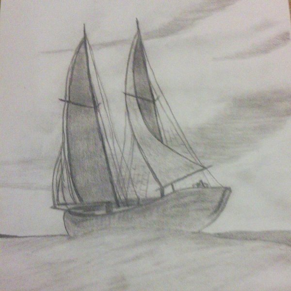 Иллюстрация к стиху Парус