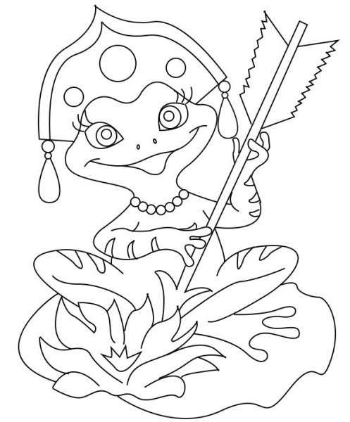 Рисунок к сказке Царевна лягушка