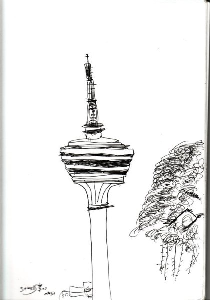 Телебашня Останкино раскраска