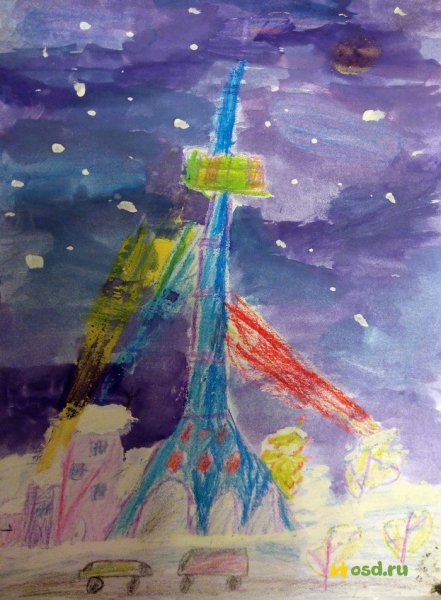 Башня раскраска для детей