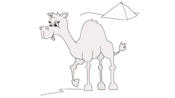 Голова верблюда раскраска