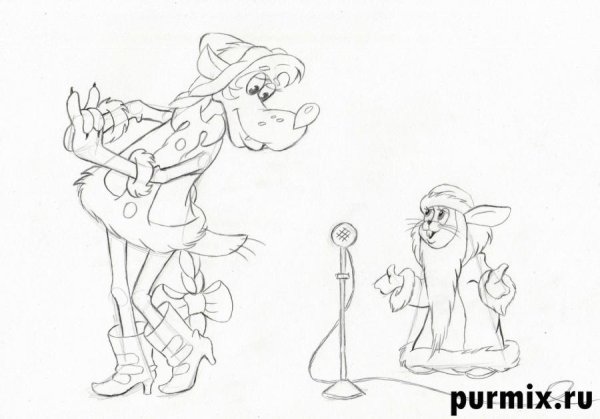 Волк ну погоди раскраска