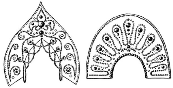 Кокошник раскраска