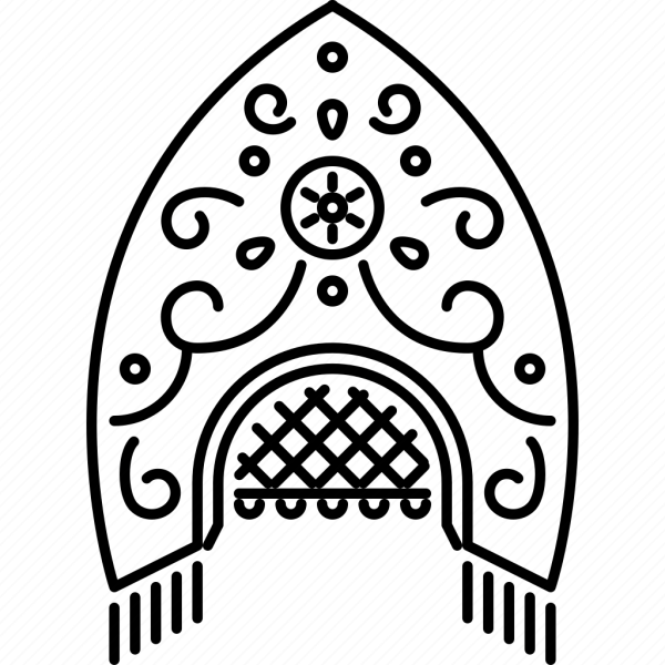 Кокошник рисунок