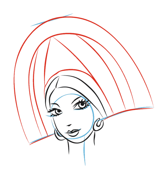 Лицо Снегурочки для распечатки