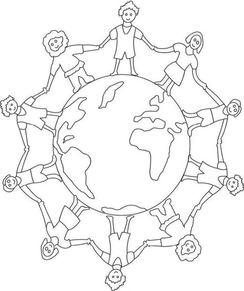 Рисунок на тему Дружба народов