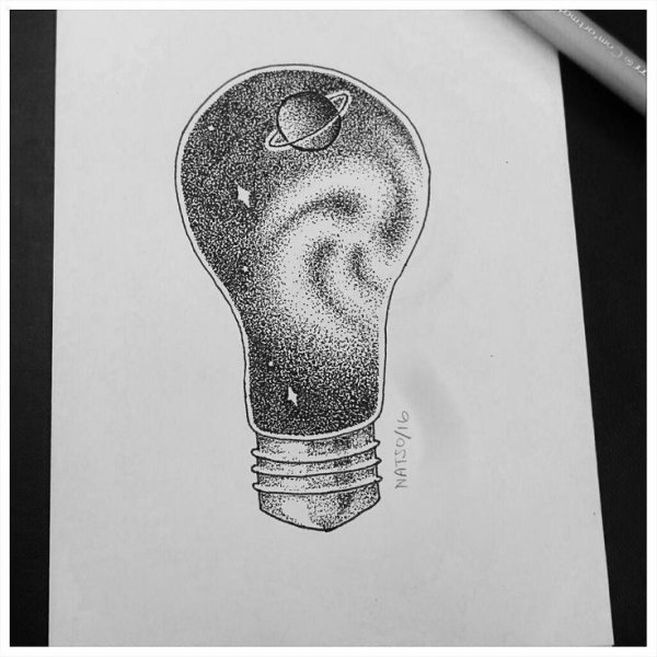 Лампочка набросок