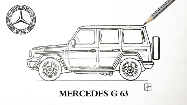 Раскраска Мерседес Гелендваген g63