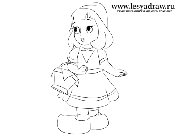 Красная шапочка рисунок для срисовки