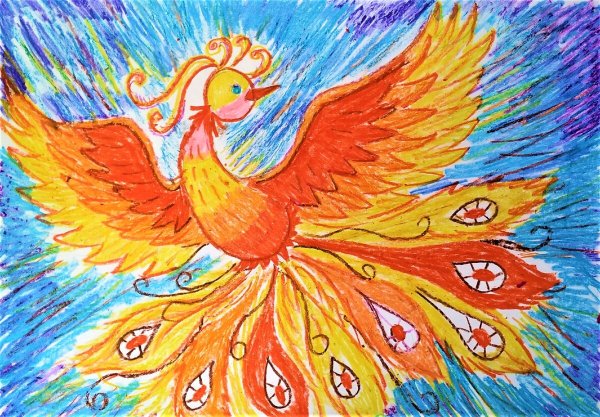 Рисунки Жар птицы для срисовки