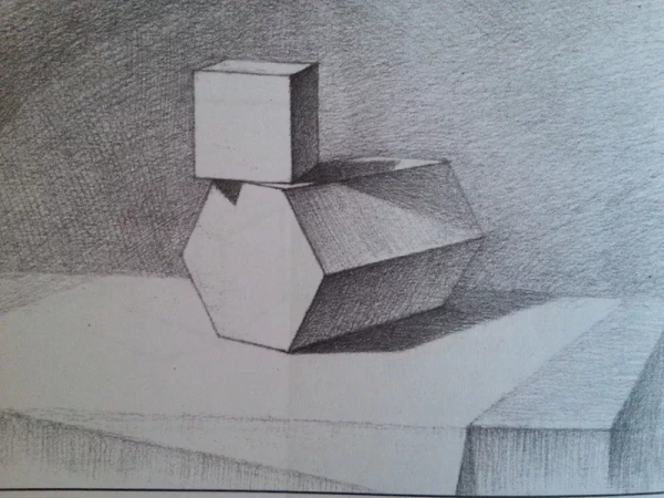 Шестиугольная Призма штриховка