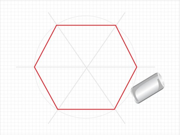 Шестигранник чертить