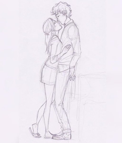 Рисунки карандашом пара влюбленных