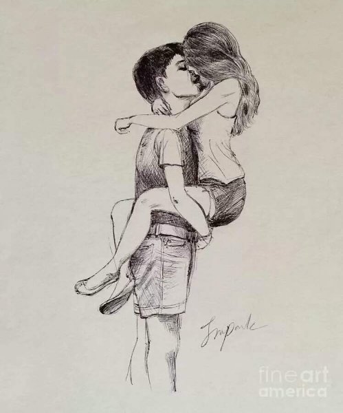 Парень и девушка рисунок