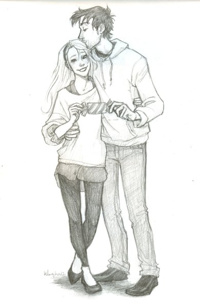 Парень и девушка рисунок